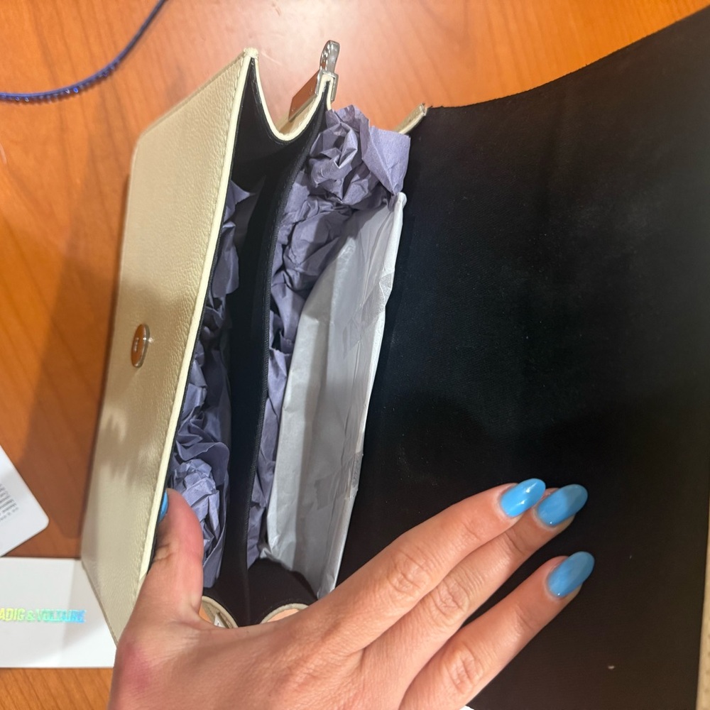 Zadig & Voltaire Lolita Wings Grained Leather - Flash Unique Crossbody Bag - Picture 6 of 6